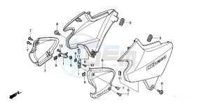 CB1300S CB1300SUPERBOLD'OR drawing SIDE COVER (CB1300F/F1)