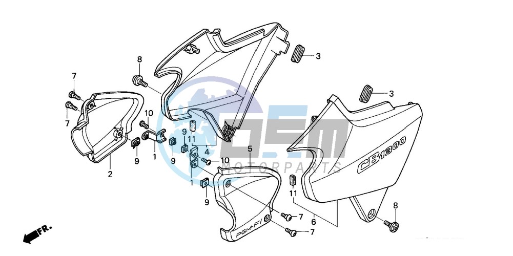 SIDE COVER (CB1300F/F1)