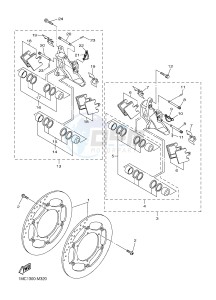 FJR1300AE FJR1300-AS FJR1300AS (B954) drawing FRONT BRAKE CALIPER