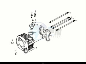 FIDDLE IV 125 (XG12W1-IT) (M0) drawing CYLINDER