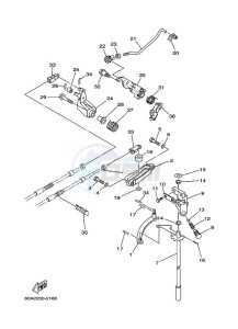 F50DETL drawing THROTTLE-CONTROL