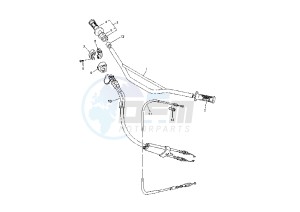 WR 400-426 F 400 drawing STEERING HANDLE -CABLE