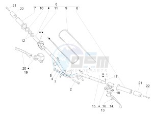 Liberty 50 4T PTT NEXIVE drawing Handlebars - Master cil.