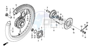 C50S drawing REAR WHEEL