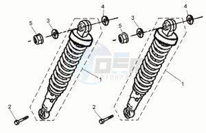 XS 125 drawing REAR SUSPENSION