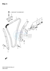 GSX-R1000 (E3-E28) drawing CAM CHAIN