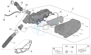 Scarabeo 50 4t 2v e2 drawing Air box