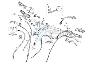 VARIANT REVOLUTION - 50 cc drawing HANDLEBAR-CONTROLS