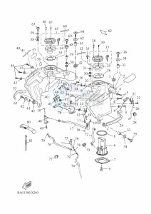 XTZ690D TENERE 700 WORLD RAID (BAG1) drawing FUEL TANK