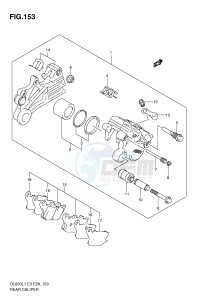 DL650 (E3) V-Strom drawing REAR CALIPER (DL650AL1 E33)