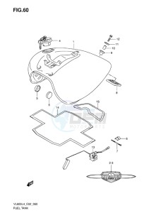 VL800 INTRUDER EU drawing FUEL TANK