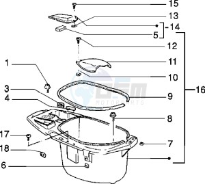 NRG 50 MC3 drawing Case - Helmet