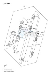 AN400 BURGMAN EU-UK drawing FRONT FORK DAMPER