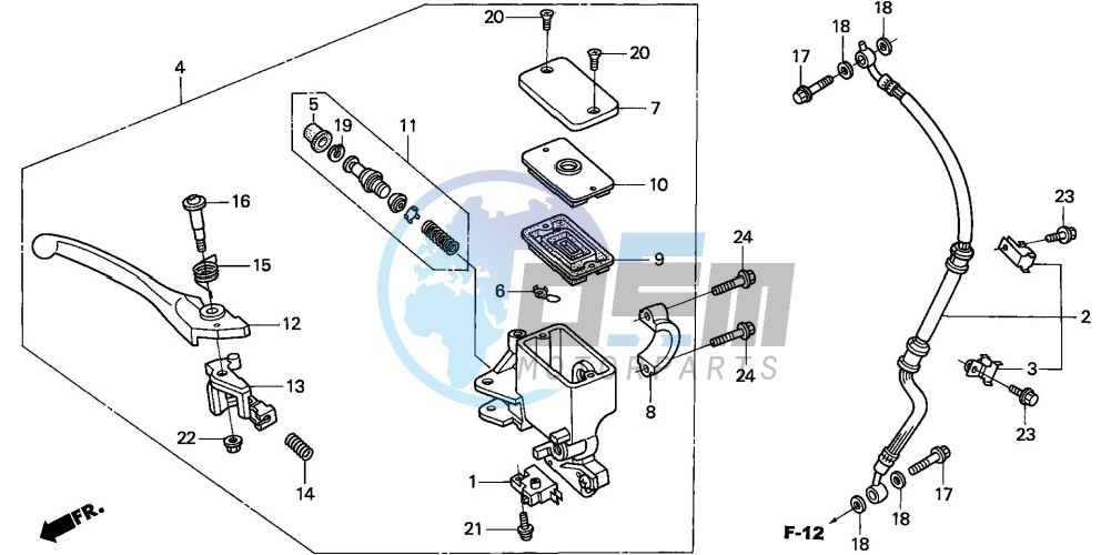 FR. BRAKE MASTER CYLINDER