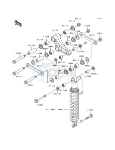 KX 250 J [KX250] (J1) [KX250] drawing SUSPENSION