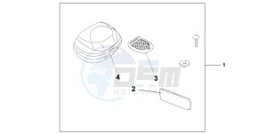 CBF600SA drawing TOP BOX 35L NORTH POLE BLUE