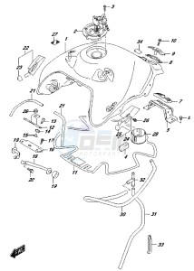 DL650 drawing FUEL TANK (DL650AL7 E21) (FOR YVB,YWW)