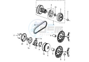 VIVACITY - 50 cc drawing CLUTCH