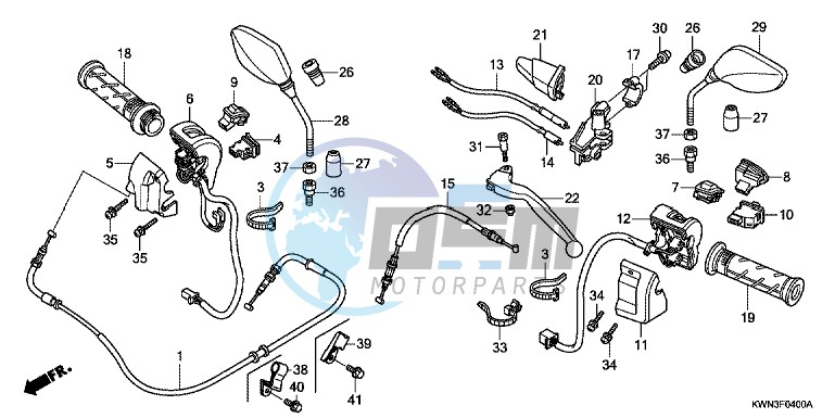 HANDLE LEVER/ SWITCH/ CABLE