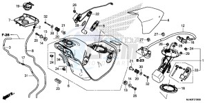 CTX1300AE CTX1300A UK - (E) drawing FUEL TANK