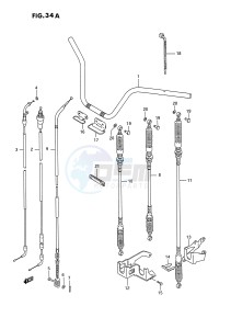 LT-F250 (E28) drawing HANDLEBAR - CABLE (MODEL L M N P R S T)