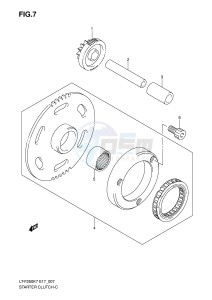 LT-F250 (E17) drawing STARTER CLUTCH