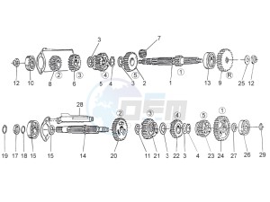 Nevada Classic 750 drawing Gear box