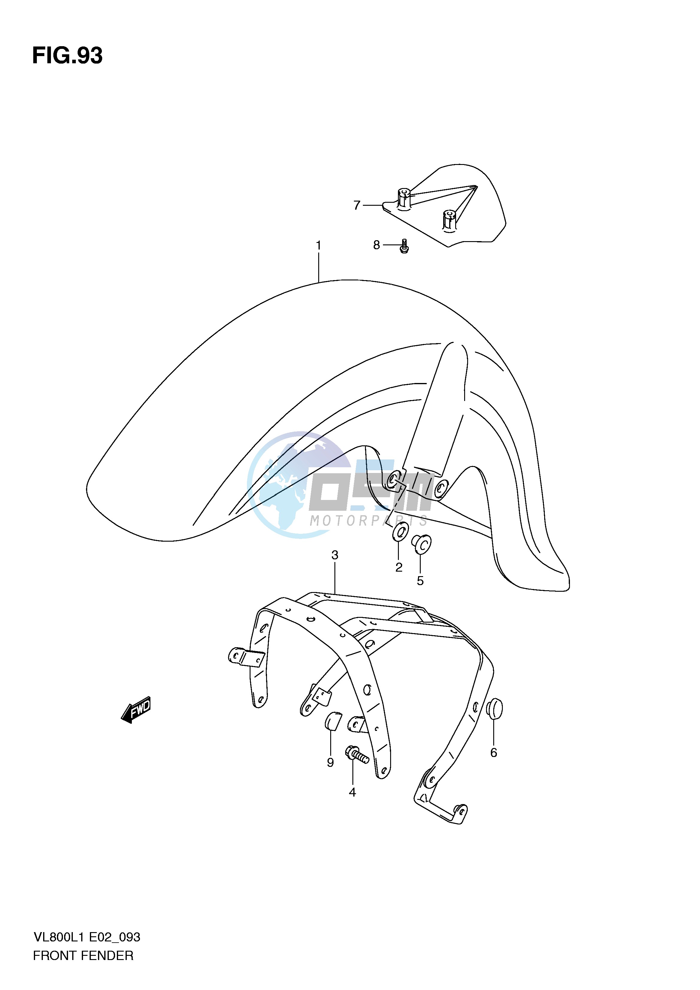 FRONT FENDER (VL800L1 E24)