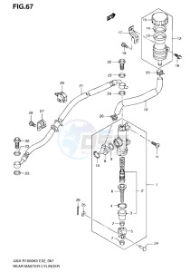 GSX-R1000 drawing REAR MASTER CYLINDER