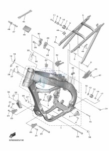 YZ250F (B7B2) drawing FRAME