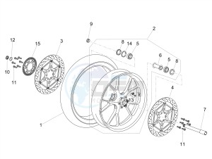 DORSODURO 900 E4 ABS (NAFTA) drawing Front wheel