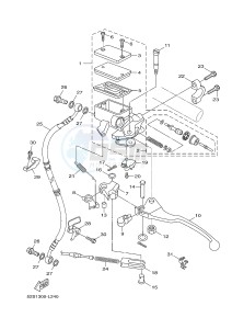 HW151 XENTER 150 (52S3) drawing FRONT MASTER CYLINDER