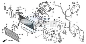 GL1500C F6C drawing RADIATOR