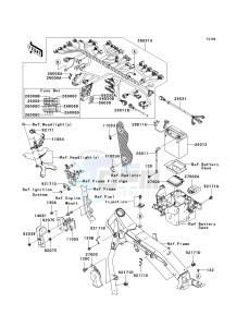 VN 2000 H [VULCAN 2000 CLASSIC] (8F-9F) H8F drawing CHASSIS ELECTRICAL EQUIPMENT