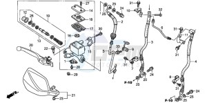 XL700VA drawing FR. BRAKE MASTER CYLINDER