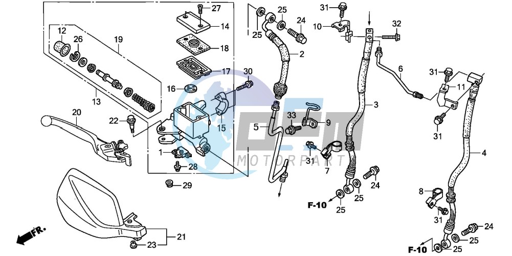 FR. BRAKE MASTER CYLINDER