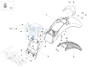 V7 III Stone 750 E4 (APAC) drawing Rear mudguard