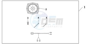 GL18009 France - (F / AB CMF NAV) drawing REAR SPEAKER SET