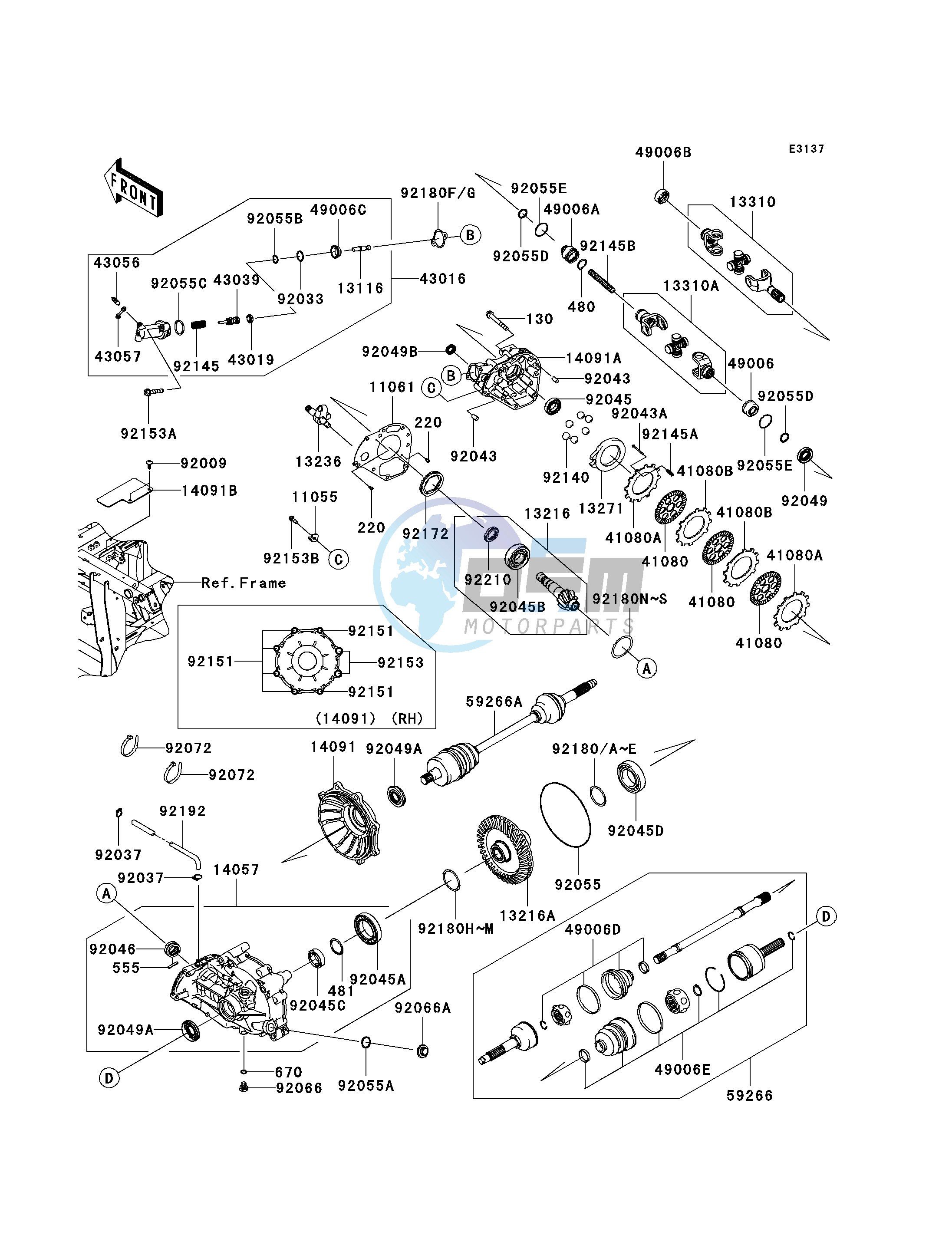 DRIVE SHAFT-REAR