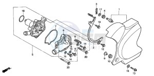 VT750C drawing WATER PUMP