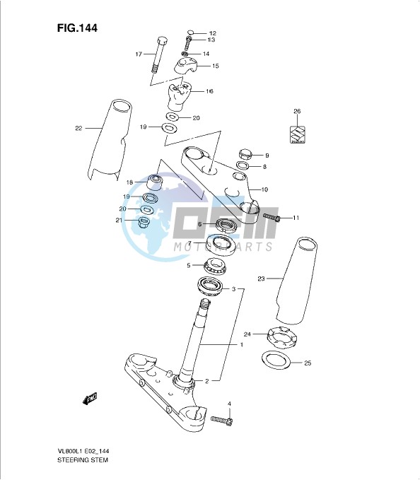 STEERING STEM (VL800CL1 E24)