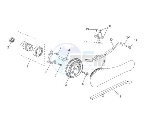 YP R X-MAX 125 drawing CAMSHAFT AND TIMING CHAIN