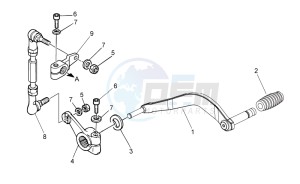 V7 Special 750 USA-CND drawing Gear lever