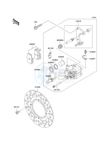 KX 65 A [KX65 MONSTER ENERGY] (A6F - A9FA) A9FA drawing FRONT BRAKE