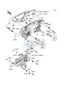 Z1000SX ABS ZX1000HBF FR GB XX (EU ME A(FRICA) drawing Headlight(s)