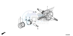 SH125SE SH125S UK - (E) drawing CRANKSHAFT/PISTON