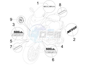 Nexus 500 SP e3 drawing Plates - Emblems