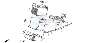 PK50S drawing BATTERY