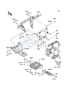 KVF650_4X4 KVF650FCS EU GB drawing Guard(s)