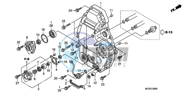 REAR CRANKCASE COVER